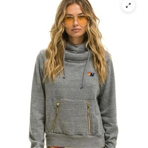 Aviator Nation Ninja hoodie grey small